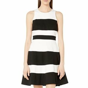 kate spade new york Stripe Ponte A-Line Dress